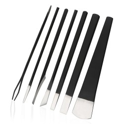 Parturi Pedicure Knife Kit, 7pcs Ingrown Toenail Blade Tool with Storage Bag, High Manganese Steel Nail Knives Cuticle Remover, Professional Foot Repair Sharp Blade Kit for Nail Corn Callus