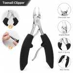 Parturi 10pcs Ingrown Toenail Tool, Nail Clippers Pedicure Knife Set Ingrown Toenail Removal Kit, High Manganese Steel Ingrown Toenail Treat-Ment Corrector Tool Blade for Cuticle Remove