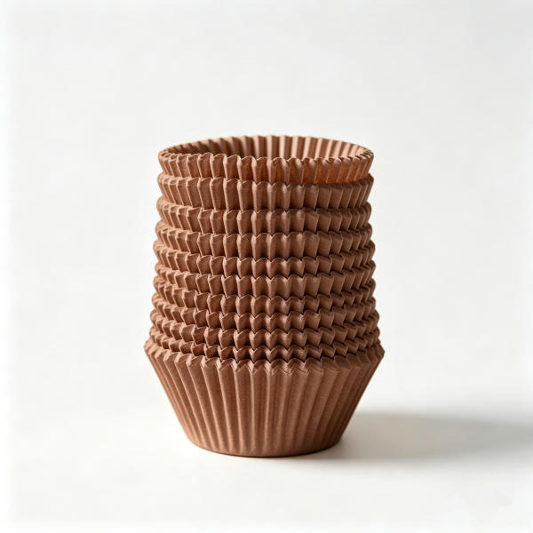 Xandory Muffin Liners, Grease-Proof Paper Cupcake Baking Cups 100 Count- Brown Xandory Muffin Liners, Grease-Proof Paper Cupcake Baking Cups 100 Count- Brown
