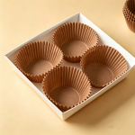 Xandory Muffin Liners, Grease-Proof Paper Cupcake Baking Cups 100 Count- Brown Xandory Muffin Liners, Grease-Proof Paper Cupcake Baking Cups 100 Count- Brown